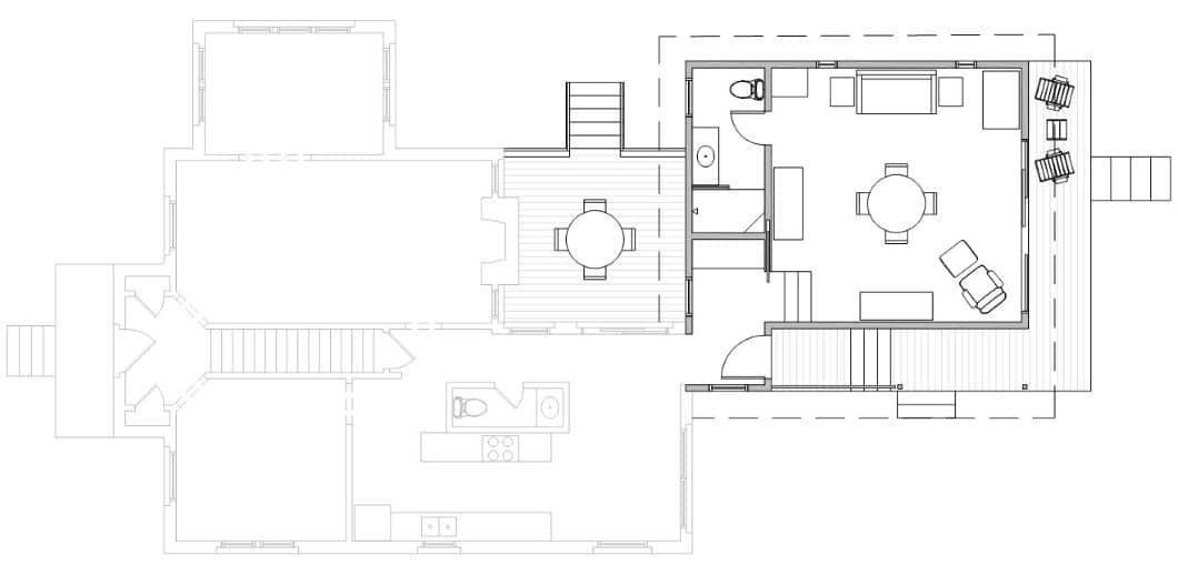 Floor plan for garden gallery.